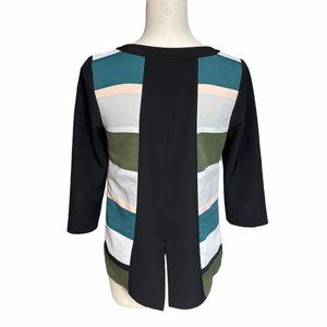 Troubadour Anthropologie Striped Zip Back Top 4